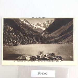Vintage 1930s Tito Postcard Cauterets Gaube Lake Pyrenees Mountains France